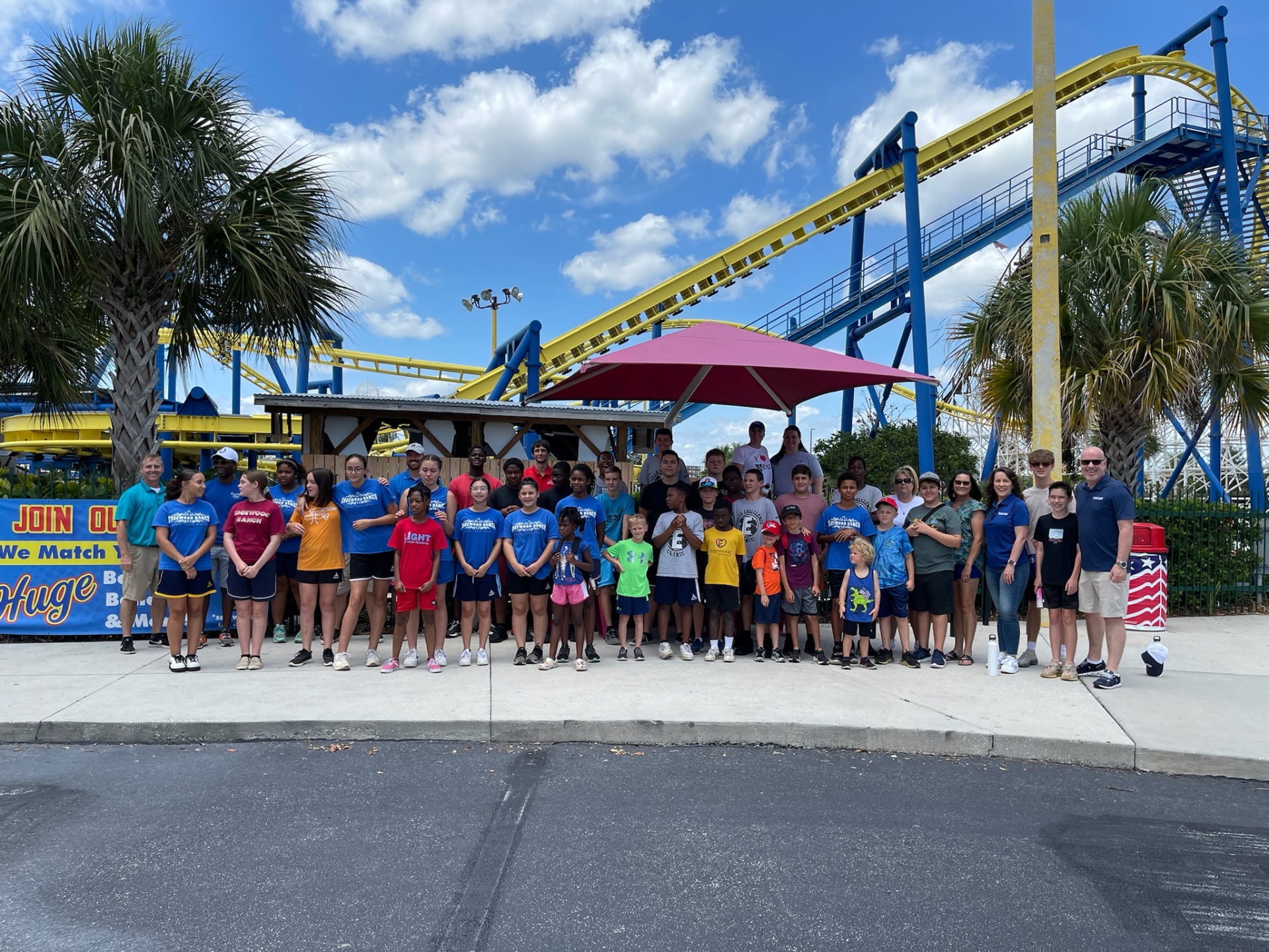 Edgewood Children's Ranch group outing at Fun Spot America theme park