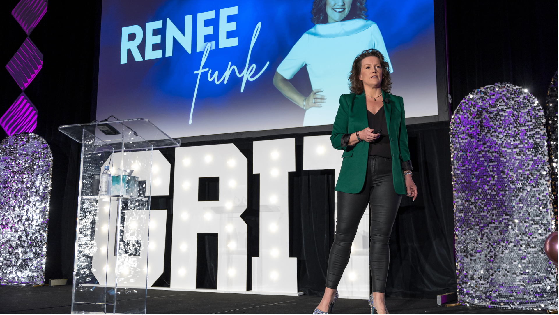 Renee Funk leading an executive boardroom session