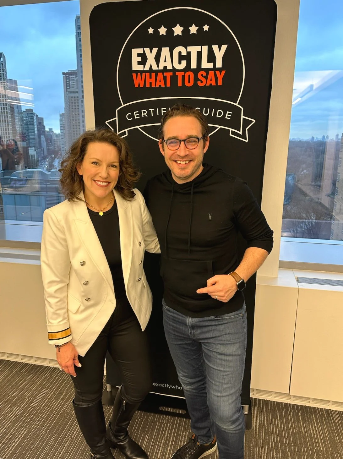 Renee Funk with Phil M. Jones, author of Exactly What to Say